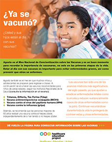 August Immunization Month Flyer (ESP)