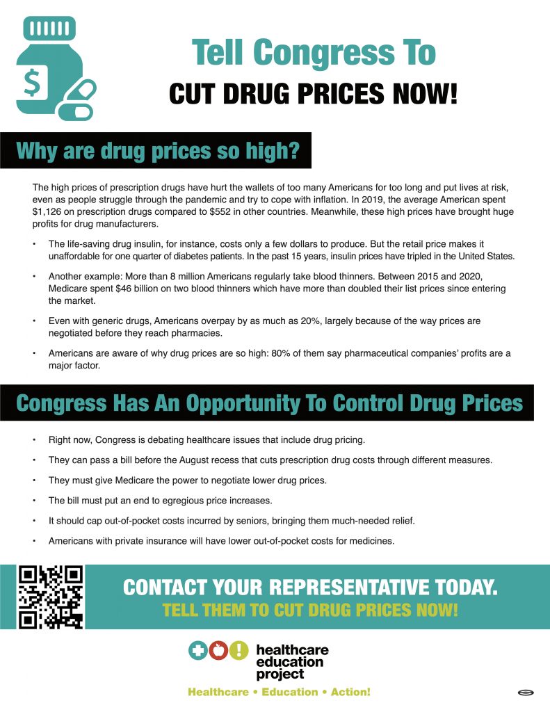 Tell Congress to Cut Drug Prices Now!